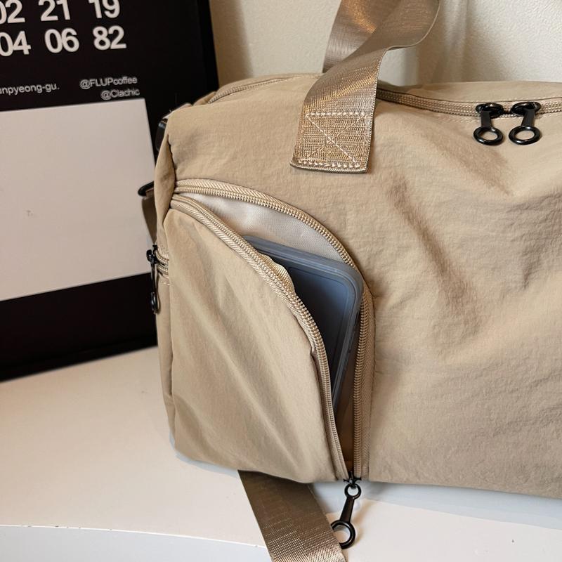 Short Distance Travel Bag Women's Large Capacity Handbag Men's Sports Bag Dry And Wet Separate Duffel Bag