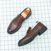 Retro Men Loafers A Slip-on Casual Comfortable Leather Shoes Business Office Gentleman Shoes Size 38-48 Men Shoes