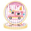 20pcs Summer Ice Cream Paper Tray Party Tissues Tablecloths Banners Decorative Items Cartoon Car Birthday Party Decorations