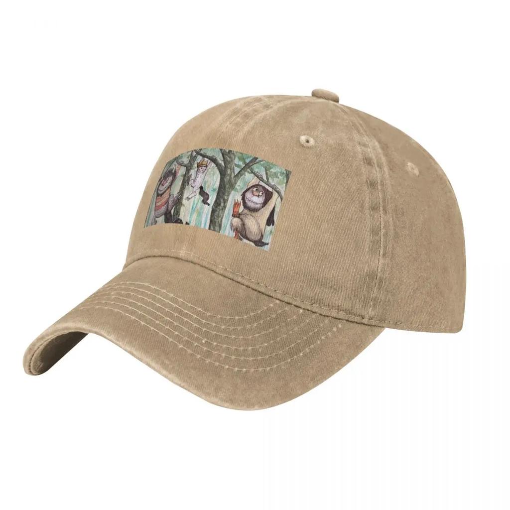 Where the Wild Things Are Baseball Cap Military Cap Unisex Visor New Hat Hat Unisex Luxury Unisexs Womens
