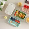 960/1250 Ml Double-layer Lunch Box Food Grade Food Container Portable Picnic Box  Kids Lunch