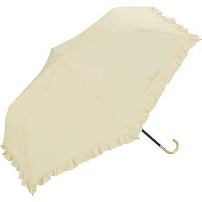 Wpc. Folding Umbrella Feminine Frill Mini 50cm Beige