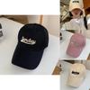 Minimalist Style Womens Cotton Baseball Cap With Letter Details And Adjustable Fit For Summer