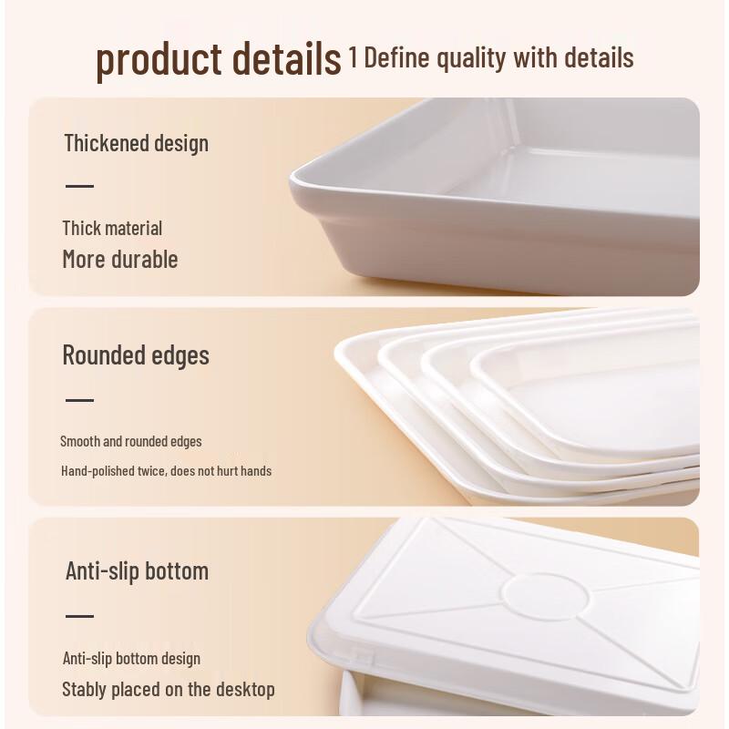 Zhaoran Rectangular Melamine Serving Tray