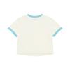 MLB New York Yankees Slim Fit Basic Casual Sports Comfortable Fashion Round Neck Short Sleeve T-Shirt Women T-Shirts Off-White 3FTSA0353-50CRS
