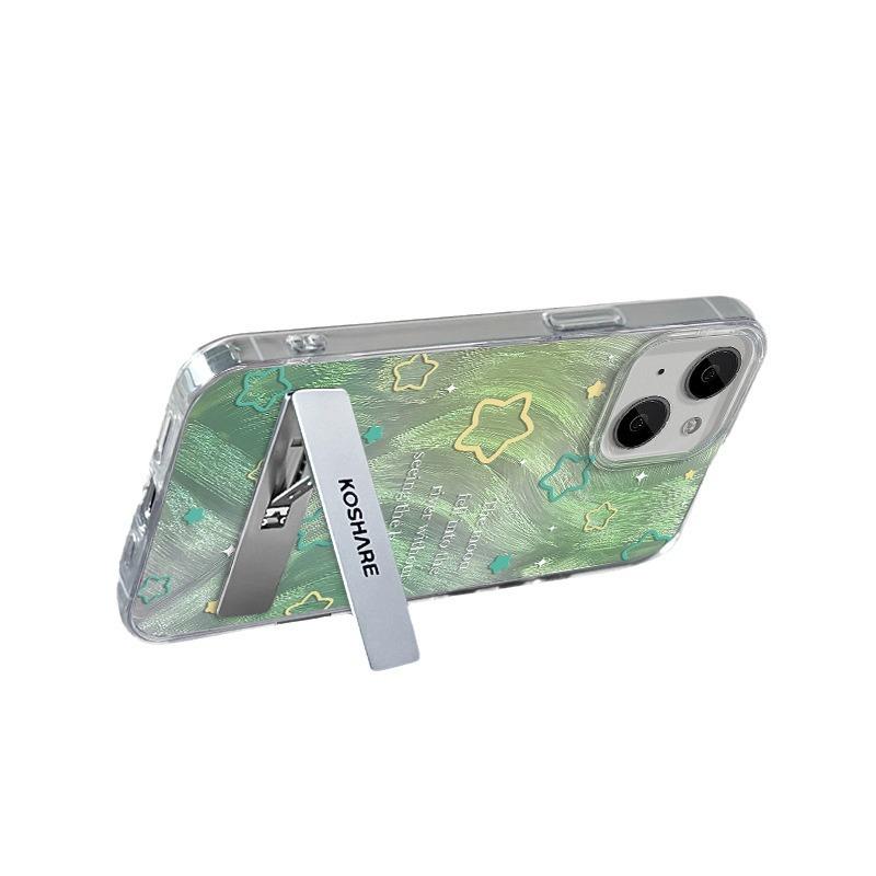 Applicable To Opporeno11pro Mobile Phone Case Vivos18 Smudged Star Bracket Bracelet Xiaomi 14 Feather Yarn