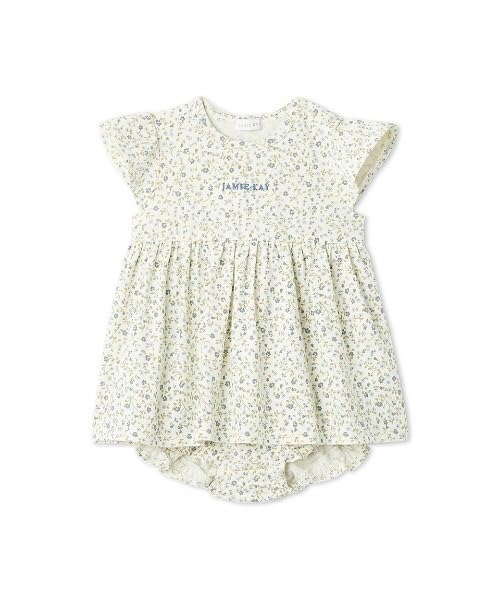 OC Floral Romper JBCO252910 Baby BLU 70 [Jamie Kay]