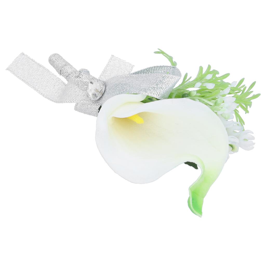 Artificial Flower Wedding Corsage Groom   Boutonniere Brooch Wedding Party Decor