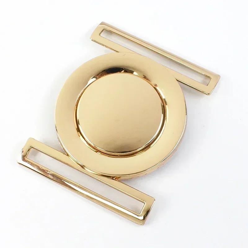 1/2/4/5Pcs Meetee 50mm Metal Belt Buckles Decor Button for Windbreaker Coat Down Jacket Sewing Clasp Buttons Clothes Accessory