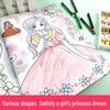 Princess Dress-Up Coloring Book for Girls Ages 3-10