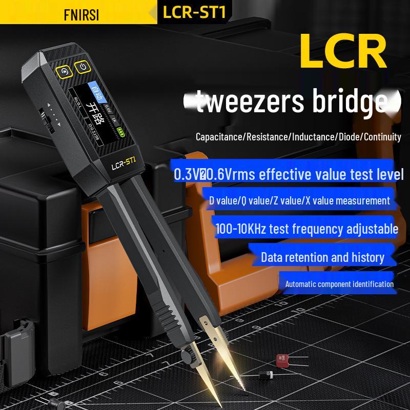 Digital LCR Multimeter Tweezers for Testing Resistors, Inductors, and Capacitors