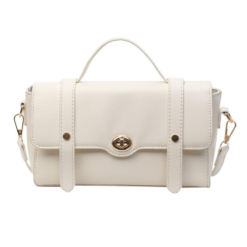 Retro niche bag women's 2025 new fashion and simple commuter bag high-end lock single shoulder messenger bag