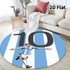 Messi Round Area Rug Carpet Rug For Living Room Bedroom Sofa Playroom Decor Nonslip Floor Mat