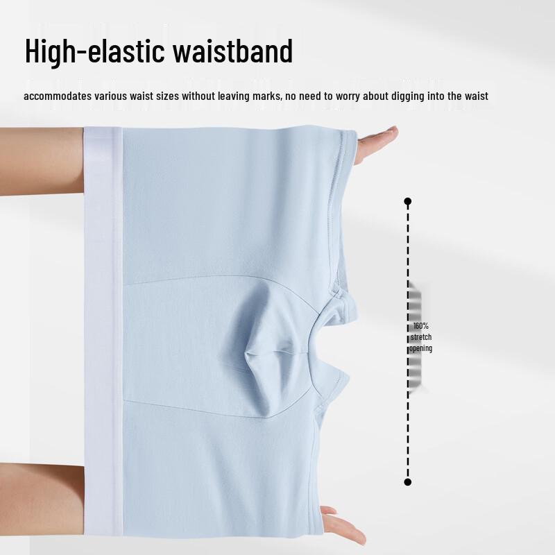 Men's Cotton Boxer Briefs with Mugwort Antibacterial & Moisture-Wicking