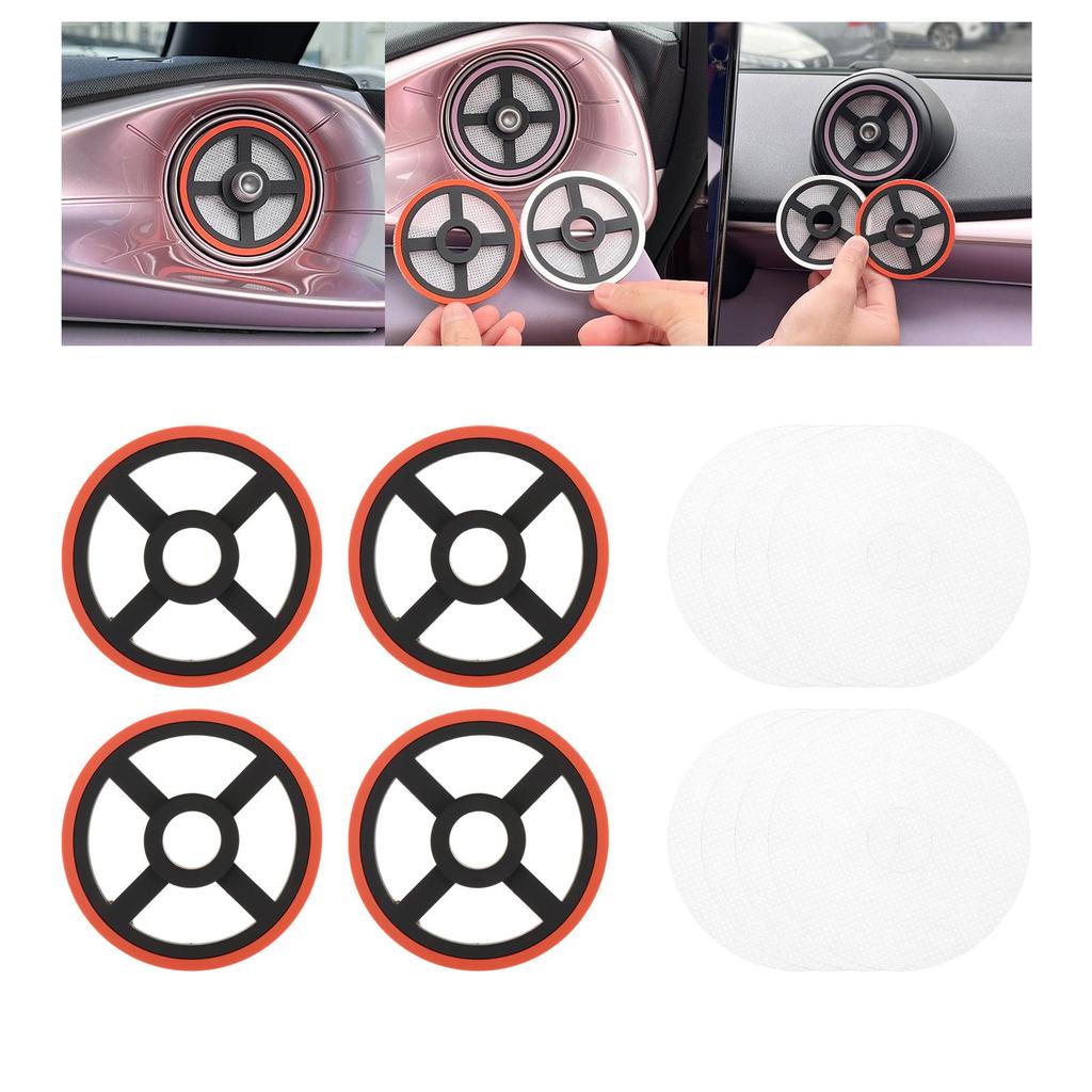 4 Pieces Air Outlet with Replaces Easy to Install Car Accessories Decoration for Dolphin