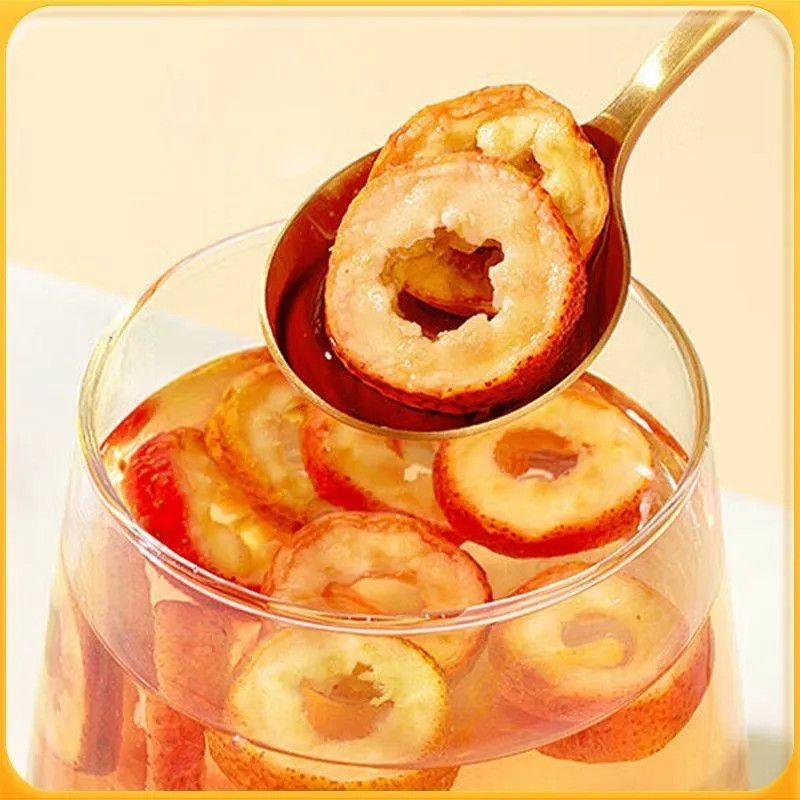 Freeze-dried hawthorn, core-removed hawthorn, large hawthorn, popular casual snack, soaked in water, substitute flower and herb tea