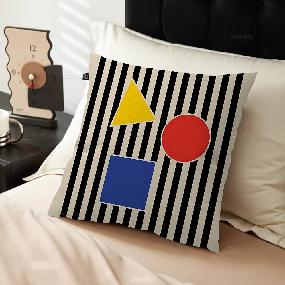 Bauhaus Pillow Cover Design Cushion Cover Decor Holiday Decorati