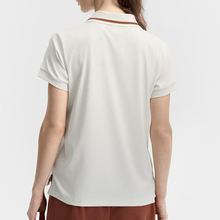 Fila Tennis Minimalist Comfortable Trendy Sports Cool Short Sleeve Polo Shirt Women Tops A11W533109F-WT