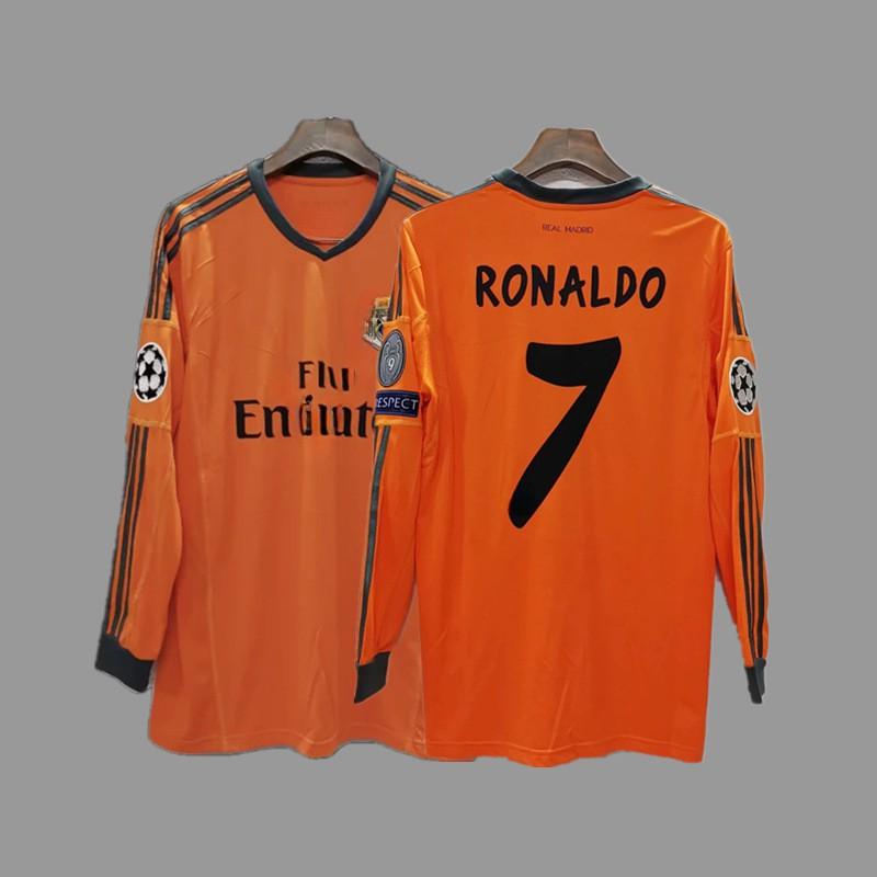 Retro Football Jerseys Long Sleeve Soccer Shirts Men Women Sports Training