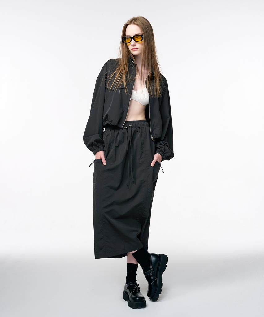 ETMON Wind Cargo Banding Skirt Charcoal