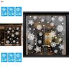 Kerst Sneeuwvlok Statische Raamsticker Pvc Voor Vakantiedecoratie Set van Drie