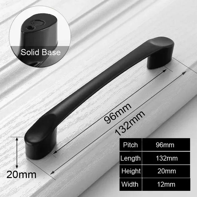 Schwarze Griffe Möbel Schrankknöpfe Muebles Griffe Küchenschubladenknöpfe Schrankgriffe Schrankknöpfe