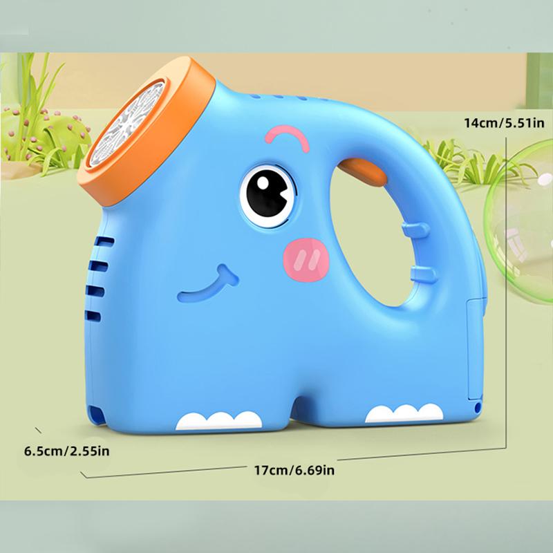 Fully Automatic Bubble Gun, Elephant Bubble Machine, Automatic Air Blower, Children'S Toy With Bubble Liquid, Suitable For Beach