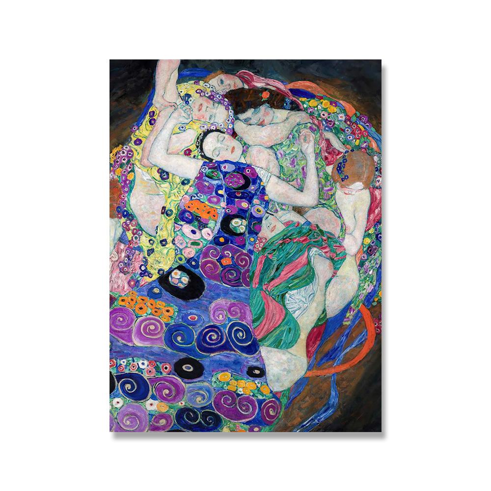 Classic Artist Gustav Klimt Poster Abstract Oil Canvas Painting Modern Home Decoration Wall Art Picture for Interior Living Room