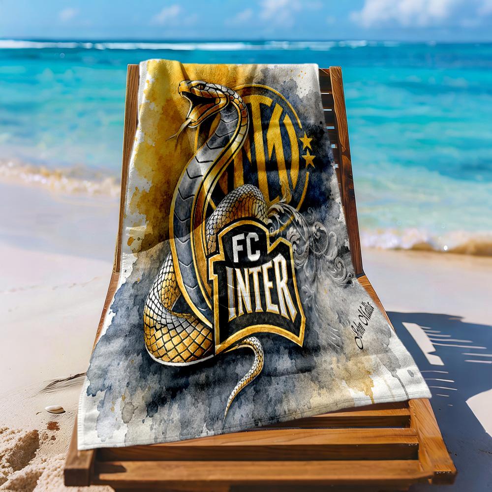 Inter Milan Beach Towel Quickdry Soft Microfiber Comfortable Lightweight Portable For Swimmingbeachcamping Travel Beach Accessoriesgym