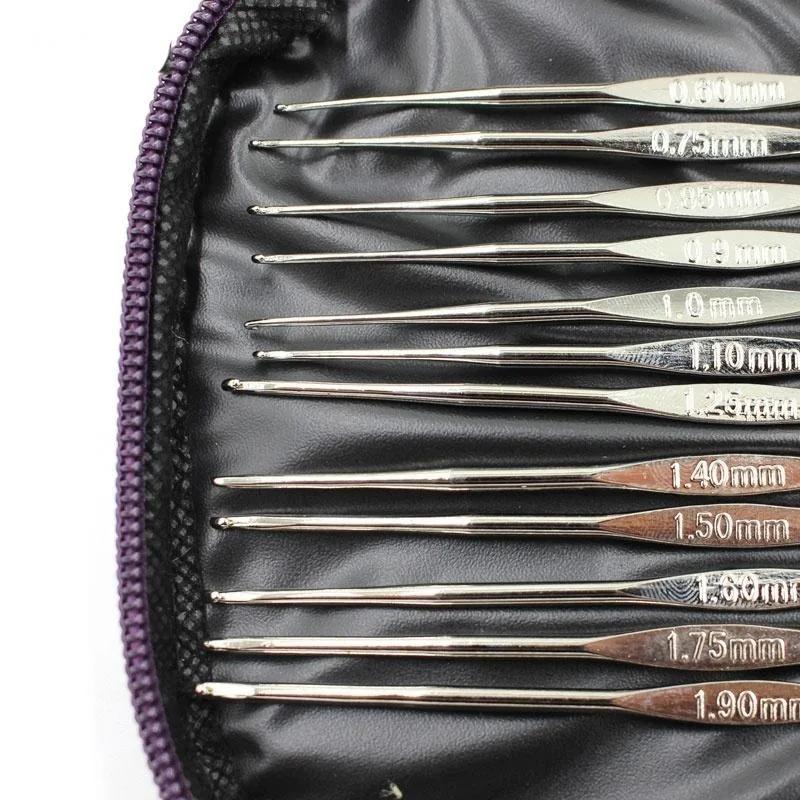 Jehly Stehy Pletení Řemeslo Příze Šicí Nářadí Háčky na Háčkování Sady Pletacích Jehlic s Pouzdrem.