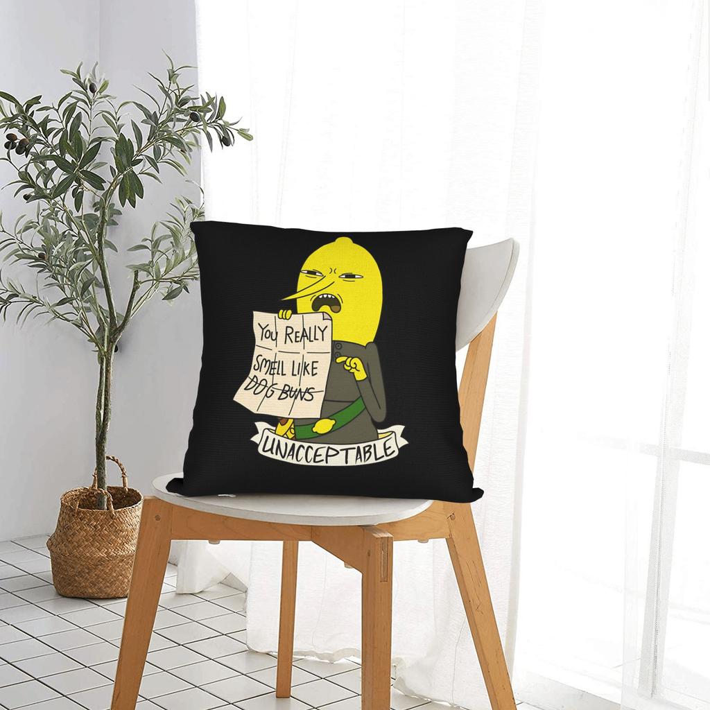 Cartoon Lemon Lemongrab Square Pillowcases Polyester Couch Cushion Case Cute Decor Pillowcase 45*45