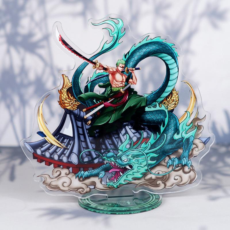 Anime One Piece Luffy Charlotte Linlin Edward Newgate Donquixote Doflamingo Kuzan Jinbe Acrylic Stand Figures Toys Decoration