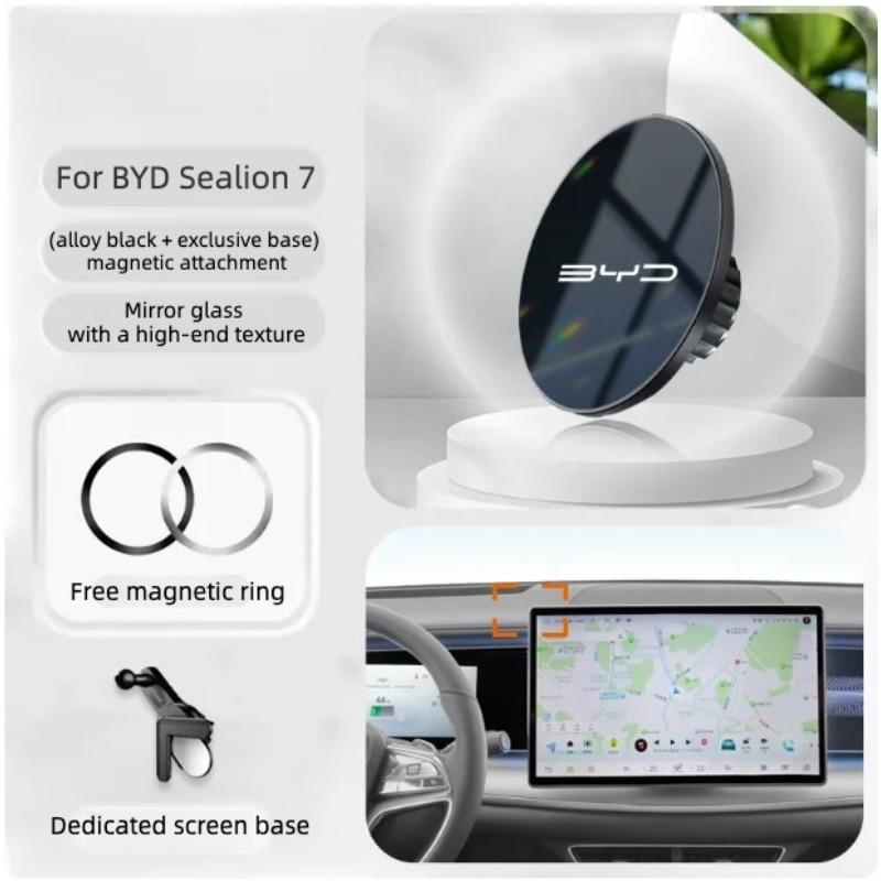 For BYD Sealion 7 2024 2025 2026 Models Car Phone Holder Car Navigation Bracket Interior Modification Parts