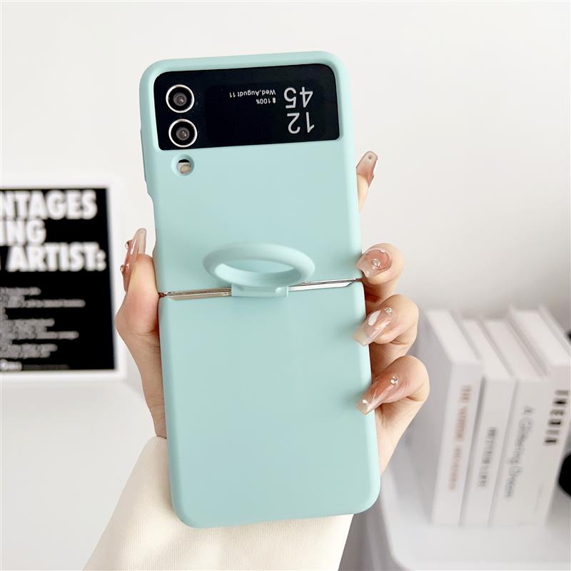 

Для Samsung Galaxy Z Flip 6 5 4 3 2 1 Чехол Официальный Жидкий Силиконовый Чехол С Кольцом-Держателем Ударопрочный Чехол Для Z Flip 5 Мягкие Чехлы For Z Flip6 No ring