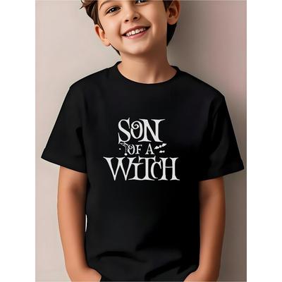 European Sizes Casual Short-Sleeve Round-Neck T-Shirt for Boys, Featuring a Summer Design, Perfect for Outdoor Comfort