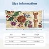 Floral Garden Theme Beach Towel Personalized Custom Name & Text Soft Quick Dry Beach Towel for Swimming Travel