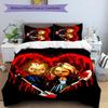 3pcs Chucky pattern bedding set duvet cover set includes duvet cover &pillowcases, perfect all season bedroom decoration & gift