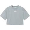 Letter Short Sleeve Round Neck T-Shirt Women Tops Ice-Gray NT7UR36L
