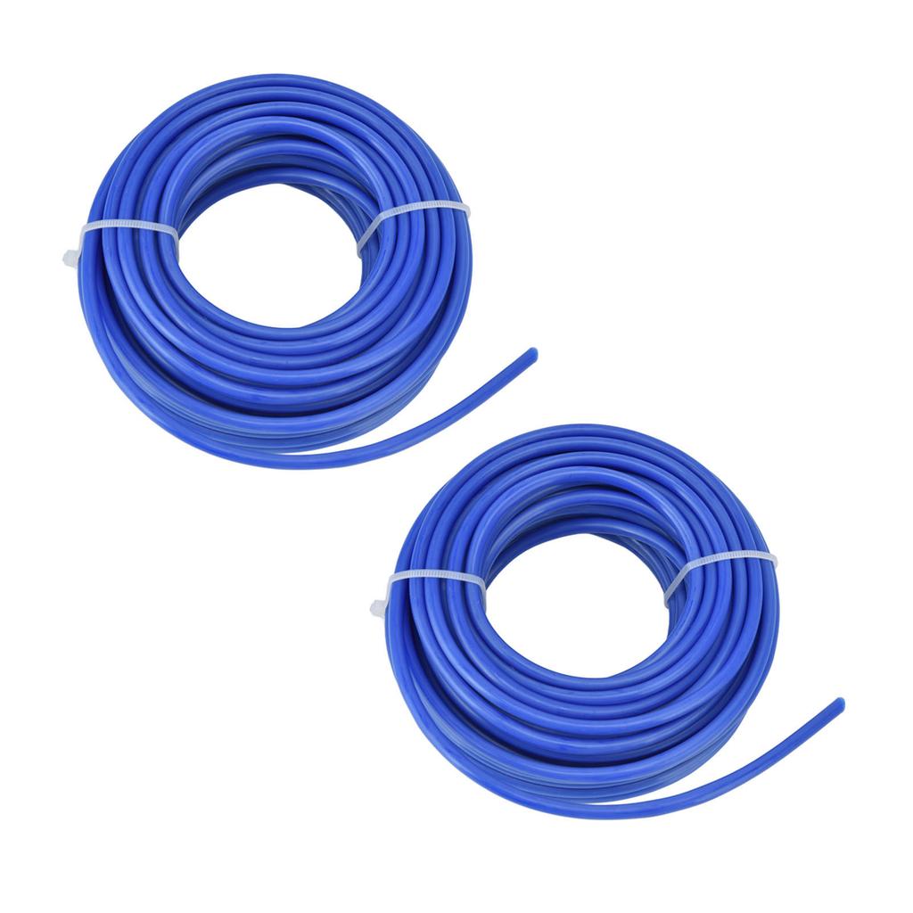 2PCS 4mm String Trimmer Line Nylon Round Trimmer Line Blue Lawn Mower Accessories for