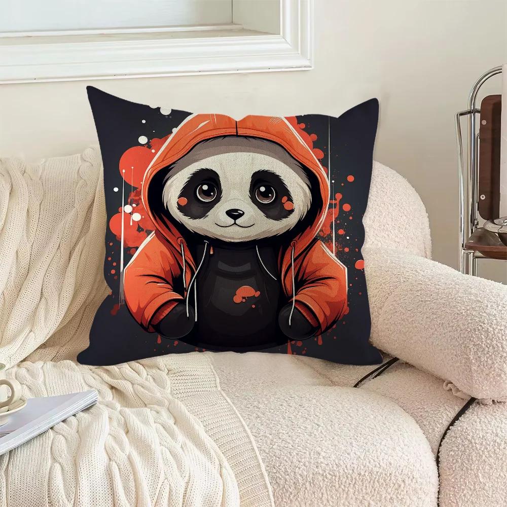 Panda Impact High Quality Luxury Cushion Cover for Pillow Pilow Covers Decorative Pillowcases Home Room Decorating Items Pillows