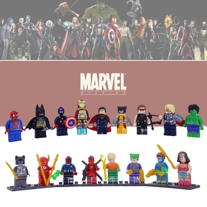 Superhero Mini Figures Set 50-100 Pieces Abs Plastic Diy Building Blocks Export Type