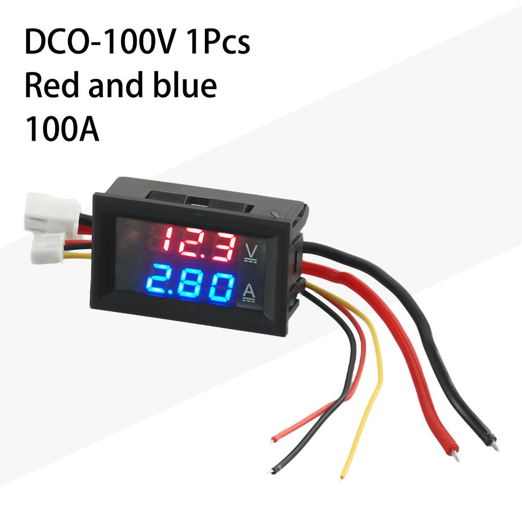 Voltmeter Amperemeter Materialer av høy kvalitet LED 100A Digital 1 stk
