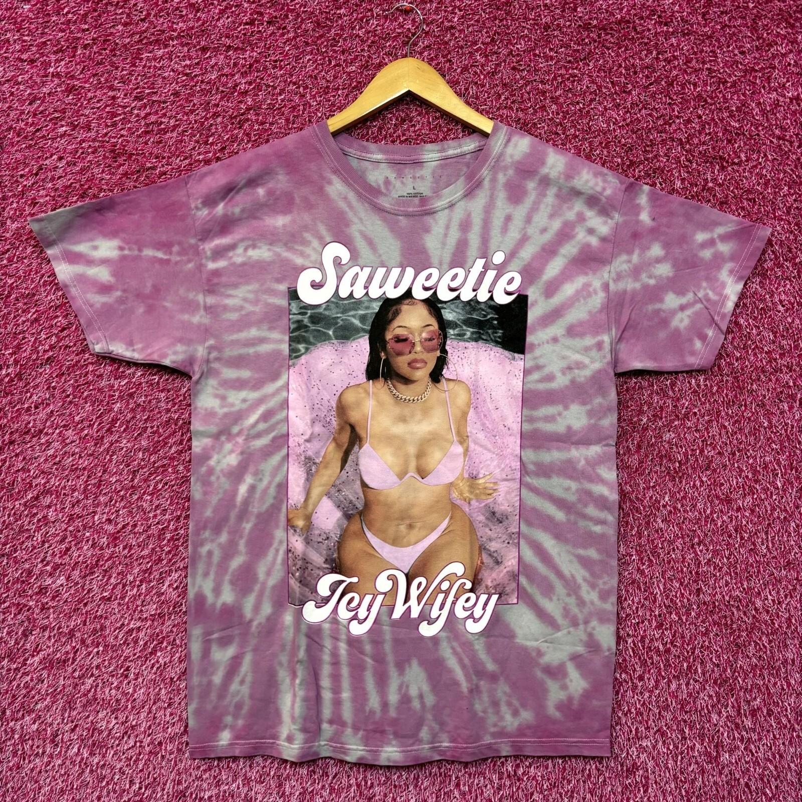 Saweetie Icy Wifey High Maintenance ICY GRL Rap Tie Dye L XXXXL