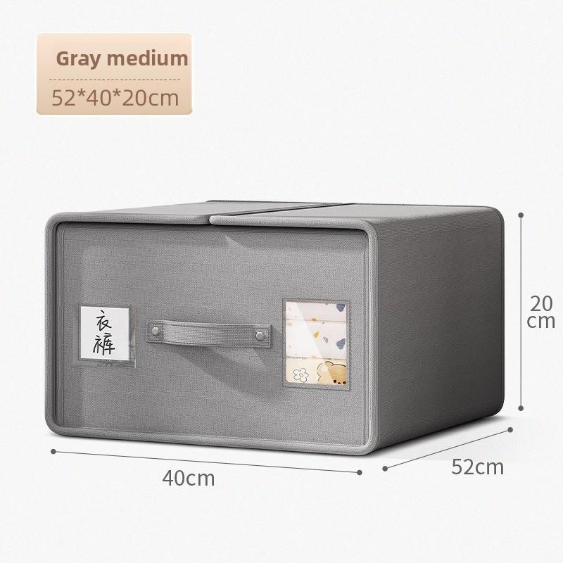 Oxford Cloth Storage Boxes for Clothes, Blankets, Bedding Foldable Stackable Closet Organizers for Bedroom