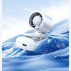 Small Cyclone Portable Buckle Fan Mini Handheld Waist Clip Leafless Hat Clip Fan Portable Air Conditioner Bladeless Fan