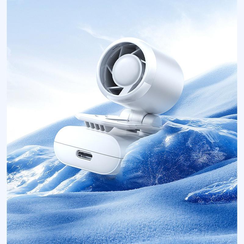 Small Cyclone Portable Buckle Fan Mini Handheld Waist Clip Leafless Hat Clip Fan Portable Air Conditioner Bladeless Fan