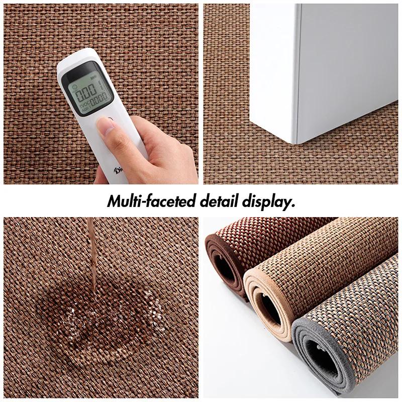 Anti-Slip Kitchen Runner Rug | Oil-Proof Mat | Heavy-Duty 1200D Woven Carpet | Modern Linear Design Floor Pad for Sink/Entryway