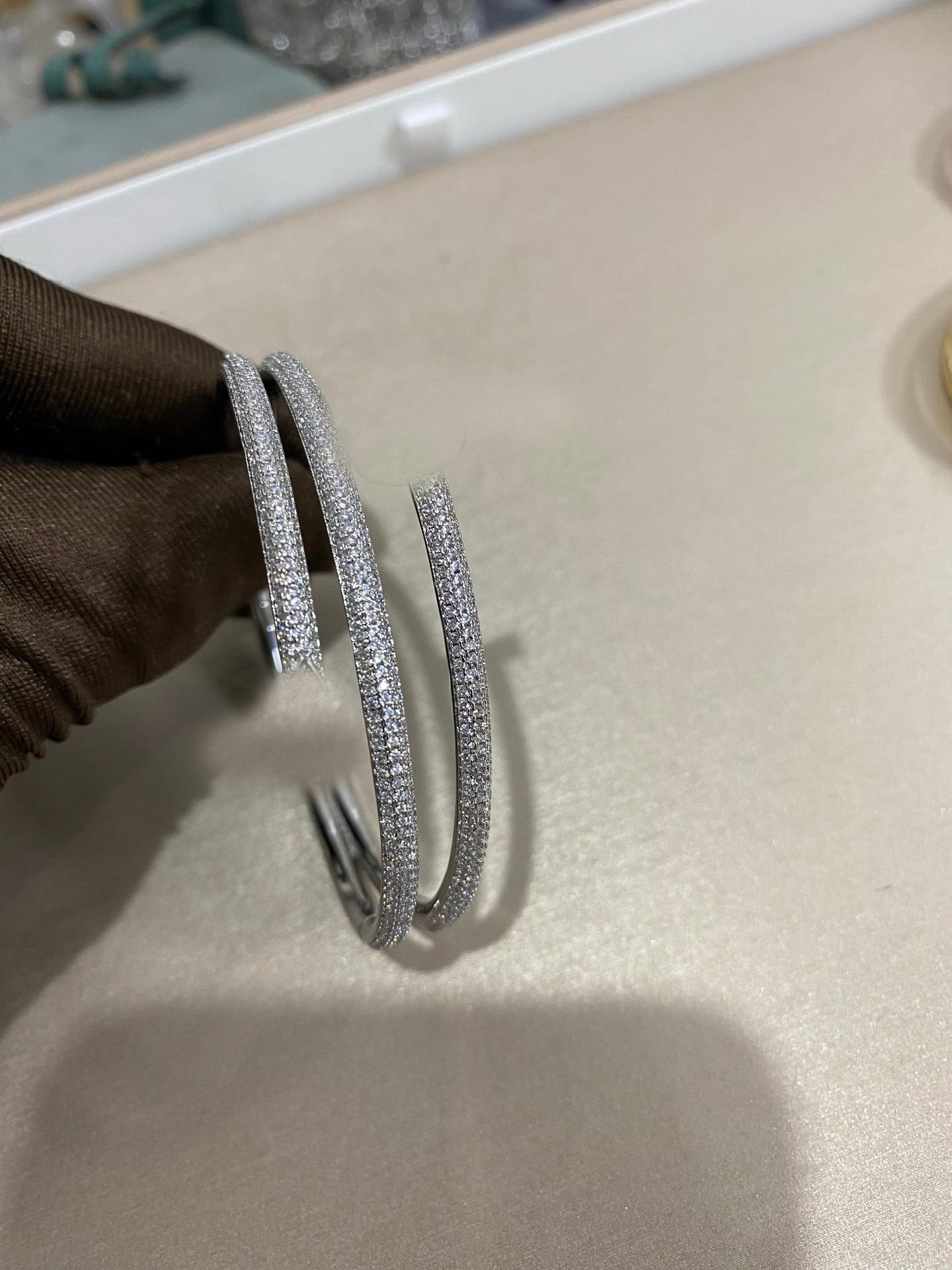 

Браслет на ніготь Ka Family з повним покриттям діамантами: Елегантний, Модний, Високоякісний Жіночий Аксесуар Length 17cm