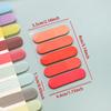 100 Pcs Gradient PET Sticky Index Tabs Transparent Writable Highlight Markers Note Labels for Student Notebook Stationery Supplies