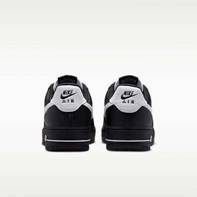 Women's Sneakers Nike Wmns Air Force 1 'Black Metallic Silver White'